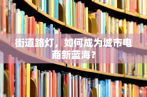 街道路灯，如何成为城市电商新蓝海？