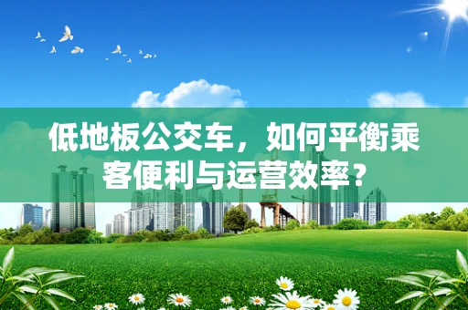 低地板公交车，如何平衡乘客便利与运营效率？