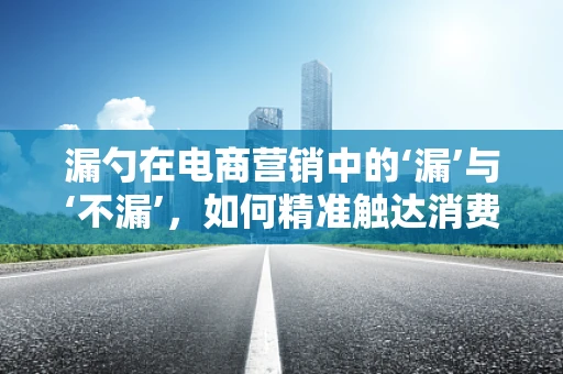 漏勺在电商营销中的‘漏’与‘不漏’，如何精准触达消费者？