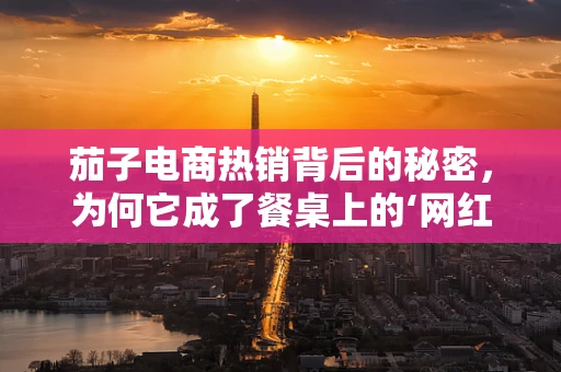 茄子电商热销背后的秘密，为何它成了餐桌上的‘网红’？