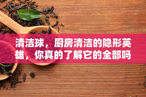 清洁球，厨房清洁的隐形英雄，你真的了解它的全部吗？