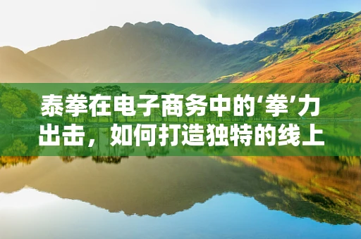 泰拳在电子商务中的‘拳’力出击，如何打造独特的线上拳击装备市场？