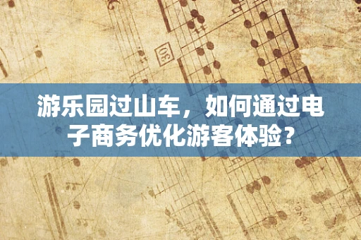 游乐园过山车，如何通过电子商务优化游客体验？